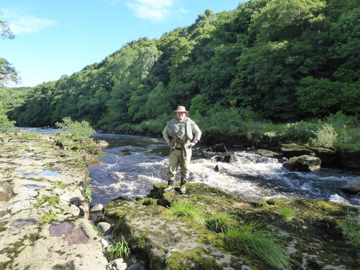River Tees at Romaldkirk in summer conditions