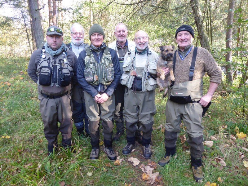 Members together on the river