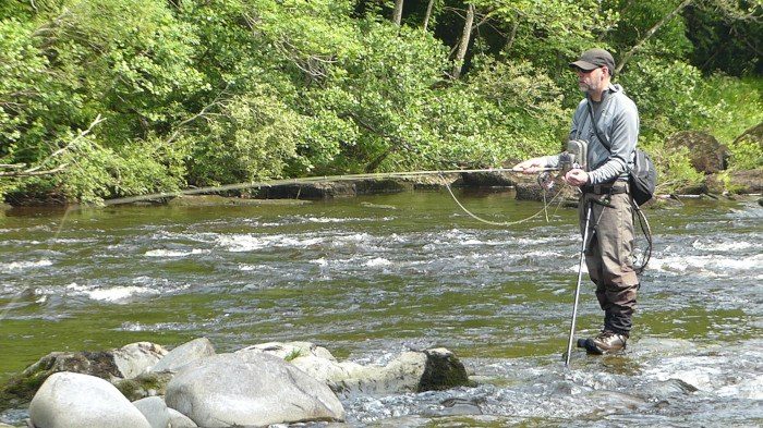Upstream nymphing